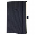 Conceptum Diary 2025 Approx A5 Week To View Vertical Layout Hardcover Softwave Surface 148x213x20mm Black 50231SG