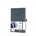 Conceptum Diary 2025 Approx A5 Week To View Hardcover Softwave Surface 148x213x30mm Dark Grey 50252SG