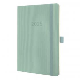 Conceptum Diary 2025 Approx A5 Week To View Softcover Softwave Surface 135x210x27mm Mint Green 50280SG