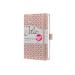 Jolie Diary 2025 Approx A6 Hardcover Thermo PU Week To View Flair 95x150x16mm Pearl Rose 50322SG