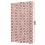 Jolie Diary 2025 Approx A5 Hardcover Thermo PU Week To View Flair 135x203x16mm Pearl Rose 50329SG