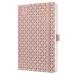 Jolie Diary 2025 Approx A5 Hardcover Thermo PU Week To View Flair 135x203x16mm Pearl Rose 50329SG