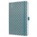 Jolie Diary 2025 Approx A5 Hardcover Thermo PU Week To View Flair 135x203x16mm Ocean Blue 50343SG