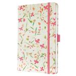 Jolie Diary 2025 Approx A5 Hardcover Matt Embossed Gloss Varnish Week To View 135x203x16mm Bloom Pink 50350SG