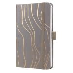 Jolie Diary 2025 Approx A6 Hardcover Matt Embossed Hot Foil Week To View  95x150x16mm Mocca Meringue 50364SG