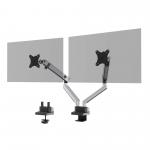 Durable SELECT PLUS 2-Screen Recycled Aluminium Monitor Mount - 509723 DD 50455DR