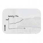 Sigel Artverum Magnetic Glass Board With Rounded Corners 1000x650mm - GL303 50462SG