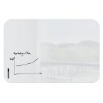 Artverum Magnetic Glass Drywipe Board Rounded Corners 1500x1000mm  - GL305 50476SG