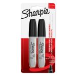 Sharpie Permanent Marker Chisel Tip Black (Pack 2) - 1986195 50539NR