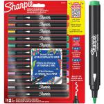 Sharpie Creative Marker Acrylic Paint Markers Water-Based Bullet Tip Assorted Colours (Pack 12) - 2201070 50588NR