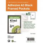 Peltech Magentic Display Frame Self Adhesive A3 Black (Pack 5) 50695PL