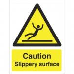 SECO Warning Safety Sign Caution Slippery Surface Sign Self Adhesive Vinyl 150 x 200mm - W0134SAV-150X200 50919SS