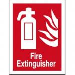 SECO Fire Fighting Equipment Safety Sign Fire Extinguisher Self Adhesive Vinyl 150 x 200mm - FF071SAV-150X200 50933SS