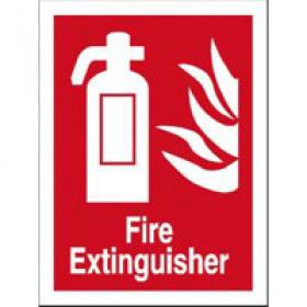 Seco Fire Fighting Equipment Safety Sign Fire Extinguisher Self Adhesive Vinyl 150 x 200mm - FF071SAV-150X200 50933SS