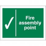 SECO Safe Procedure Safety Sign Fire Assembly Point Self Adhesive Vinyl 200 x 150mm - SP052SAV-150X200 50940SS