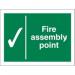 SECO Safe Procedure Safety Sign Fire Assembly Point Self Adhesive Vinyl 200 x 150mm - SP052SAV-150X200 50940SS