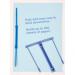 ValueX Plastic Filing Clip Blue (Pack 20) - E-CLIP 089570 51010SS