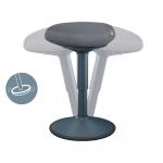 Leitz Ergo Active Sitting Stool With Comfort Seat Dark Grey - 65440089 51442AC