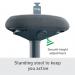 Leitz Ergo Active Standing Stool With Comfort Seat Dark Grey - 65450089