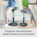 Leitz Ergo Active Standing Stool With Comfort Seat Dark Grey - 65450089