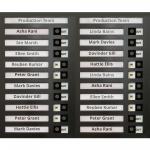 SafeTrack 20 Name InOut Board - RCN20 51540MA