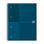 Oxford International Twinwire Notebook Lined 160 Pages Petrol Blue A4+ - 400194461 52121HB