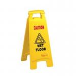 ValueX Caution Wet Floor Plastic Sign Yellow - 0905001 52263CP