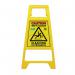 ValueX Cleaning In Progress Caution Wet Floor Plastic Sign Yellow - 0905001 52263CP