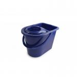 ValueX Plastic Mop 15L Bucket With Wringer And Handle Blue 0907053 52312CP