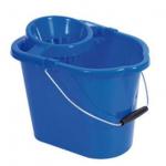 ValueX Plastic Mop 15L Bucket With Wringer And Handle Blue 0907053 52312CP