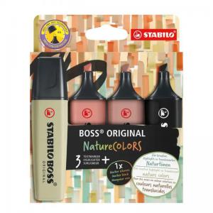 STABILO BOSS ORIGINAL NatureCOLORS Highlighter Text Marker Assorted