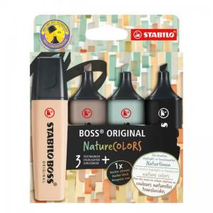 STABILO BOSS ORIGINAL NatureCOLORS Highlighter Text Marker Assorted