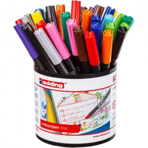 Photos - Other Office Equipment Edding Colour Pen Fine Assorted Colours Classpack Pack 42  