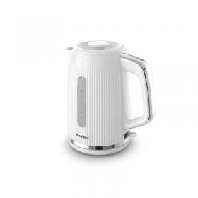 Breville Bold Electric 3kW Kettle 1.7L capacity Fast Boil White Gloss & Silver Chrome - VKT257 52870NR