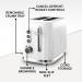 Breville Bold Variable 2-Slice Toaster White & Silver Chrome   - VTR037