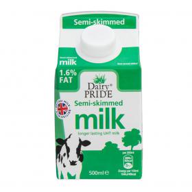 Semi Skimmed Milk 500ml PK12 53068CP