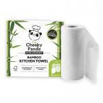 Cheeky Panda Sustainable Plastic-Free Bamboo Kitchen Rolls 5 Packs 2 (Pack 10 Rolls) - PFKITCHRL2X5 53094CY