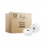 Cheeky Panda Sustainable Plastic-Free Bamboo 150m Mini Jumbo Roll (Pack 12) - PFMINJRL12