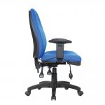 Nautilus Designs Harrison High Back Operator Office Chair With Height Adjustable Back and Arms Blue - BCFK384BL