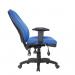 Nautilus Designs Harrison High Back Operator Office Chair With Height Adjustable Back and Arms Blue - BCFK384BL