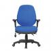 Nautilus Designs Harrison High Back Operator Office Chair With Height Adjustable Back and Arms Blue - BCFK384BL