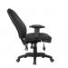 Nautilus Designs Harrison High Back Operator Office Chair With Height Adjustable Back and Arms Black - BCFK384BK