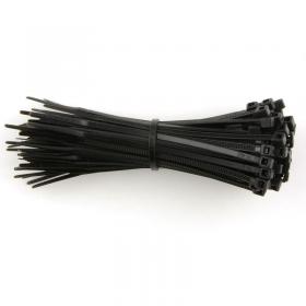 ValueX Cable Ties 100x2.5mm Black (Pack 100) - 4CAB100 53691LM