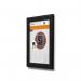 Deflecto A4 Wall Mounted 25mm Aluminium Snap Frame Literature Display Sign Holder Black - SFA4B 53710DF