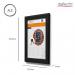 Deflecto A3 Wall Mounted 25mm Aluminium Snap Frame Literature Display Sign Holder Black - SFA3B