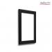 Deflecto A3 Wall Mounted 25mm Aluminium Snap Frame Literature Display Sign Holder Black - SFA3B