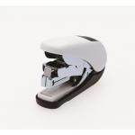 Plus By Pentel Mini Stapler ST-010V Flat Clinch Power Assist Mechanism Top Loading 25 Sheet Capacity WhiteBlack 30592