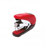 Plus By Pentel Mini Stapler ST-010V Flat Clinch Power Assist Mechanism Top Loading 25 Sheet Capacity RedBlack 30593