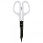 Plus By Pentel Fitcut Curve Extra Fluorine Coated Non Stick Scissors 175mm WhiteGrey 35056