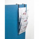 Deflecto Crystal Portrait A4 Wall Mounted Document Holder With Hanging Bracket (Pack 3) - CP081YTCRY 54128SP